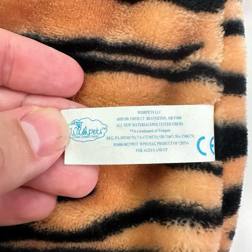 3/$20 Wishpets My Blankie 52179 Tiger Cub Baby Security Blanket Comfort Plush